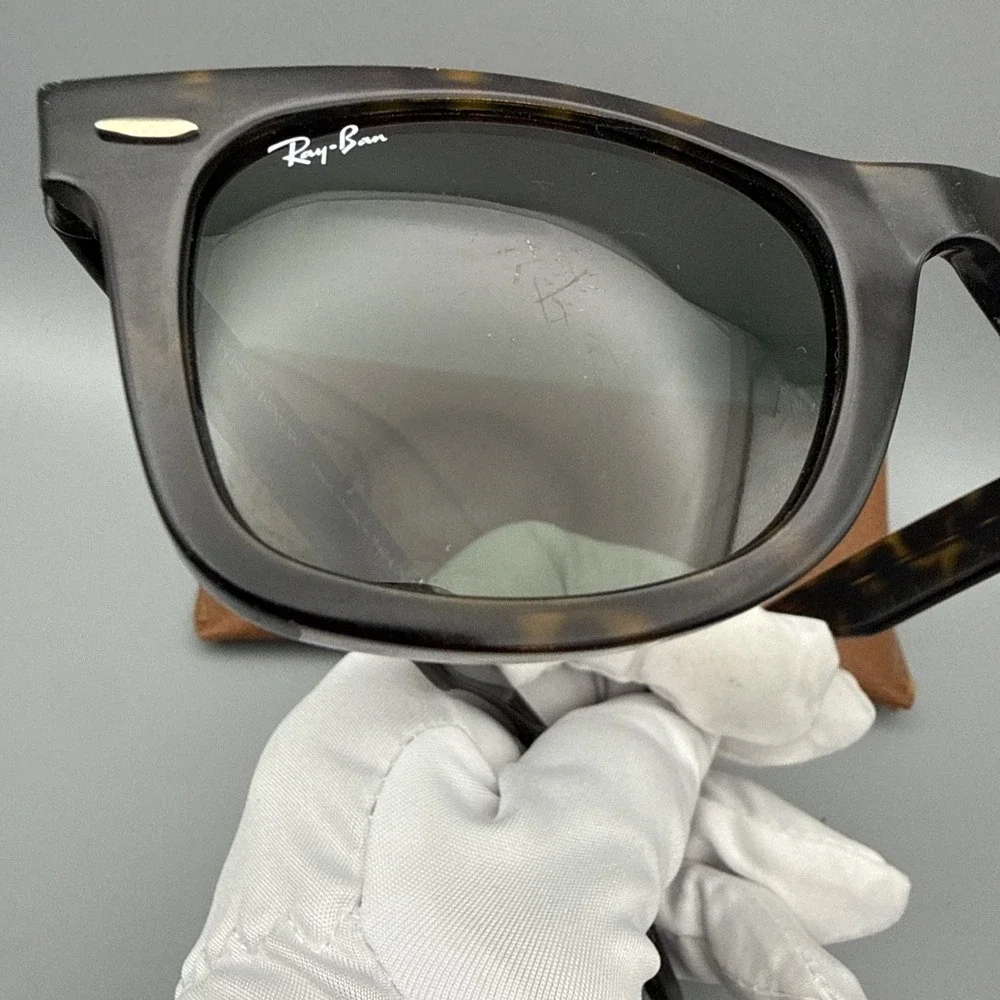 Ray-Ban Wayfarer Authentic RB2140 Vtg 902/50-22 Tortoise w/Green Gradient lens